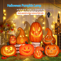 Lanterne citrouille LED lumineuse creuse durable pour Halloween, anniversaire, mariage, usage transfrontalier, en plastique, BEST-SELLER, pour centres commerciaux et parcs en Chine