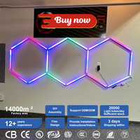 Individuelle Gaming-Raumbeleuchtung DIY Sechseckige RGB-Lampe Wabenförmige Lineare LED-Leuchte