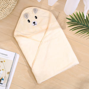 Asciugamano da Bagno Morbido Personalizzabile per Neonati, <span class=keywords><strong>Poncho</strong></span> da Spiaggia Ecologico per Bambini, Coperta con Cappuccio per Bambini - Product Image 2