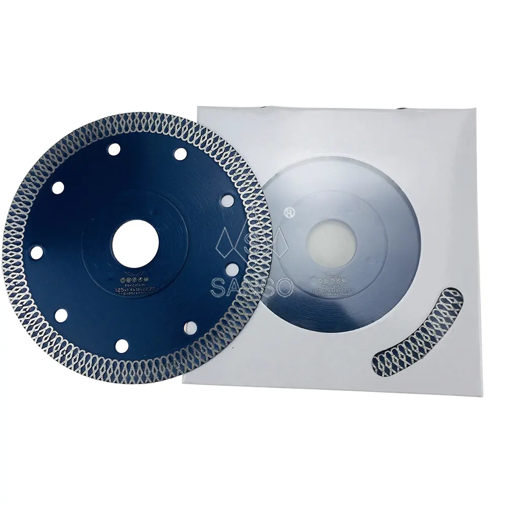 SANSO 230Mm Shdiatool Sintered Turbo Wave Diamond Saw Blade For Ceramic Porcelain Tile