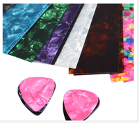 Pic de guitare Punch Personnaliser DIY Celluloïd Sheet Film Strips Three Weight Paddles 25 DIY Perforated Plate