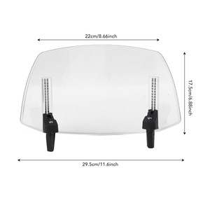 Parabrisas Ajustable para Motocicleta, Deflector de Viento Universal para <span class=keywords><strong>MT07</strong></span> MT09 MT10 R1 R3 FZ6 TMAX530 TMAX 500, <span class=keywords><strong>Azul</strong></span> Transparente - Product Image 4