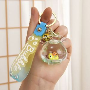 Llavero Líquido Creativo y Adorable de Acrílico con Forma de Pez, Impresión UV, Ecológico, con Diseño de Pez Oceánico Flotante en Arena Movediza - Product Image 2