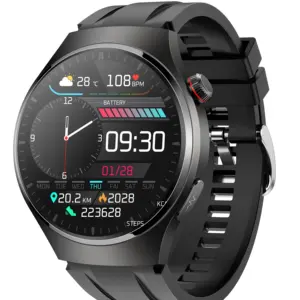 Mejor pantalla AMOLED HD BT llamada Smartwatch ECG PPG HRV informe control de la temperatura corporal MT200 reloj inteligente 2024 para hombres y mujeres