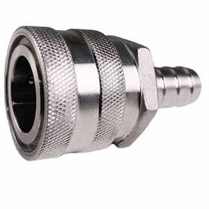 Buchse Schnell kupplung mit 1/2 "Barb Edelstahl Home Brewing Fitting für Homebrew ing FQD-Anschluss - Product Image 1