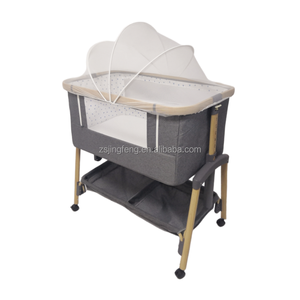 New bé Giường nôi 7 có thể điều chỉnh chiều cao ổn định khung xách tay du lịch bé nôi OEM gấp bé nôi trẻ sơ sinh giường ngủ cot - Product Image 5