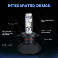 Puce CSP étanche IP68 880 12V 24V Kit d'ampoule automatique sans ventilateur 9005 H11 H7 S1 voiture H4 Led phares pour éclairage automatique