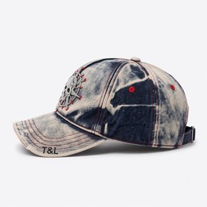 Casquette de baseball en jean à 6 panneaux, personnalisée avec logo, argent brillant, strass haute fréquence, gravure laser, luxe, Gorras - Product Image 3