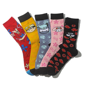 Nuovi cartoni animati Anime calcetine di cotone Funky calzini divertenti da uomo Skarpetki Chaussettes donne novità Crew calzini - Product Image 3