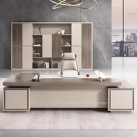 Bureau de direction haut de gamme, mobilier de bureau de luxe, bureau en forme de L, bureau de direction, bureau de PDG