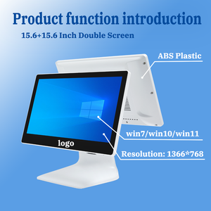 Système <span class=keywords><strong>de</strong></span> point <span class=keywords><strong>de</strong></span> <span class=keywords><strong>vente</strong></span> à double écran intelligent, écran tactile <span class=keywords><strong>de</strong></span> 15,6 pouces, caisse enregistreuse pour Windows/Android, comptoir <span class=keywords><strong>de</strong></span> caisse sur le bureau, ordinateur <span class=keywords><strong>de</strong></span> point <span class=keywords><strong>de</strong></span> <span class=keywords><strong>vente</strong></span> - Product Image 5