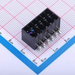 JL15EDGRHC-35006B02 Plug-in Terminal Block Bent Lead Through Hole,P=3.5mm Board-to-Board / Socket - Closed 2x6P 3.5mm Black - Product Image 1