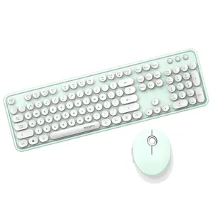 原创Mofii 104按键甜美糖果色无线键盘和鼠标套装办公朋克键盘套装