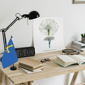 Fábrica al por mayor 5x8 pulgadas bandera del distrito <span class=keywords><strong>de</strong></span> Asturias Material <span class=keywords><strong>de</strong></span> poliéster decoración <span class=keywords><strong>de</strong></span> escritorio <span class=keywords><strong>de</strong></span> oficina Base <span class=keywords><strong>de</strong></span> plástico ABS más asta <span class=keywords><strong>de</strong></span> bandera - Product Image 5