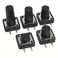 Interrupteur tactile momentané miniature OKY0275 12x5mm, interrupteur vertical de qualité, accessoires pour interrupteur tactile lumineux à encastrer