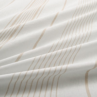 Parure de lit 4 pièces en coton et lin, drap plat rayé simple, housse de couette épaisse lavée, tissu naturel pour le printemps et l'été