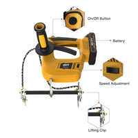 Équipement d'apiculture Vibrateur de cadre de ruche d'apiculture Enlèvement d'apiculture Machine vibrante Abeille électrique secouant