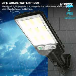 Nouvelle lampe murale solaire à détecteur de mouvement avec télécommande, étanche, LED extérieure pour jardin, route, cour, allée (montage sur poteau) - Product Image 3