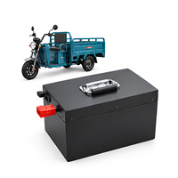 Batterie au lithium LiFePO4 60V 120Ah pour rickshaw électrique, tuk-tuk, tricycle, installation facile, pack de batterie puissant, BMS, plug and play