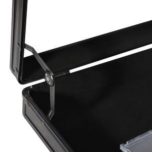 Présentoir de cartes de sport verrouillable avec poignée portante Présentoir de cartes de sport personnalisé Armoire noire pour cartes à collectionner - Product Image 5