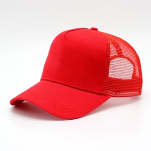 Custom Blank Baseball Caps High Fashion Design Wholesale Embroidery Logo 6 Panel Trucker <b>Hat</b> - Product Image 5