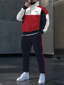 2 أطقم للرجال طقم بدلة صيفية من سروال طويل ومجموعة تي شيرت سادة بأزرار طية صدر - Product Image 3