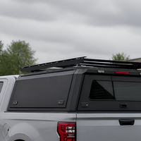 Capot de camionnette en alliage d'aluminium noir, rigide, sur mesure, léger et robuste pour F150 2021+/RAM 1500 2019+ 5.5FT 601L-800L