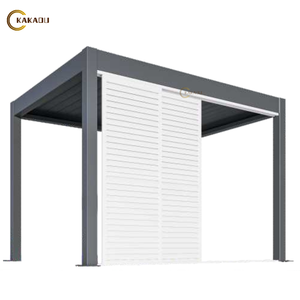 Pérgola de Jardín para Exteriores KAKADU de Aleación de Aluminio 6063-T5, Sostenible, con Techo de Láminas, Acabado con Recubrimiento en Polvo, Colores Personalizables - Product Image 3