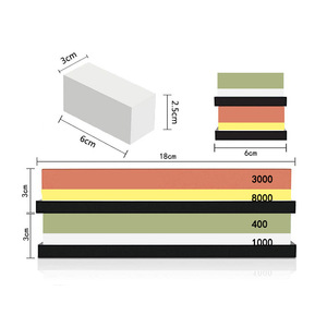 Kit de pierres à <span class=keywords><strong>aiguiser</strong></span> les couteaux professionnel japonais, 4 côtés, grains 400/1000 et 3000/8000, <span class=keywords><strong>pierre</strong></span> à <span class=keywords><strong>aiguiser</strong></span> à l'<span class=keywords><strong>eau</strong></span>, <span class=keywords><strong>pierre</strong></span> à <span class=keywords><strong>aiguiser</strong></span>, ensemble de pierres à <span class=keywords><strong>aiguiser</strong></span> - Product Image 2