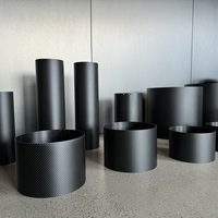 Pièces de support de cavité de tambour en fibre de carbone sur mesure, service CNC en fibre de carbone