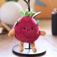 Porte-clés pendentif mignon fruit pomme banane mangue Dragon fruit coton peluche jouet Dolum sac pendentif
