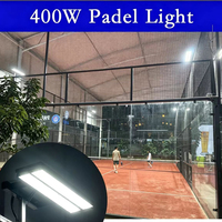 Projecteur LED 400W pour terrain de padel, haute luminosité, anti-éblouissement, éclairage extérieur pour terrains de padel et de tennis, éclairage de terrain sportif