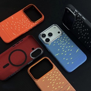 เคสโทรศัพท์มือถือแม่เหล็กคาร์บอนไฟเบอร์บางเฉียบ ลดราคาพิเศษ สำหรับ <span class=keywords><strong>iPhone</strong></span> 17 15 16 Pro Max รองรับการชาร์จไร้สาย ป้องกันการกระแทก - Product Image 2