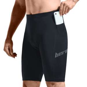 Men's Padded <b>Cycling</b> Shorts with Side Phone Pocket Anti-Slip Leg Straps Breathable Road Bike Shorts OEM ODM Factory Direct - Product Image 1