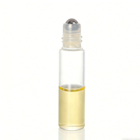 Flacon à bille de distribution en stock, flacon vide, échantillon de parfum 2 ml, flacon d'huile essentielle transparent 3 ml