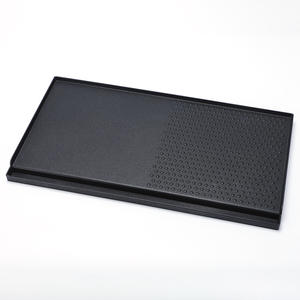 デュアルヘッド屋外ガスストーブ、2バーナー付き、家庭用ポータブルキャンプガスストーブ、ブタン対応、シンプルスタイル、グリルパン付き - Product Image 4