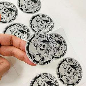 Étiquettes de feuille d'autocollants écologiques de marque personnalisée en métal métallisé, or et argent - Product Image 3