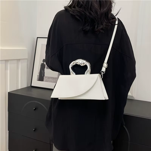 Bolsos de Mano de Alta Calidad, Nuevos, de Diseño de Lujo, Tipo Bandolera para Mujer, Bolso de Hombro para Cena, con una Sola Correa, Forma de Trapecio, Material PU - Product Image 5