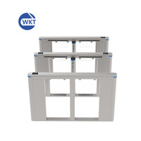 Wan Cartoon High-Speed Mini Swing Barrier Gate Office Building Système de contrôle d'accès Reconnaissance faciale RFID Jieshun Tourniquet