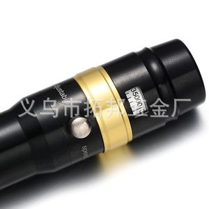 Máquina eléctrica de maquillaje permanente, cuerpo dorado y negro, con adaptador de corriente, para tatuaje de cejas, labios y delineado de ojos. - Product Image 4