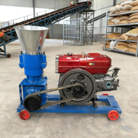 Machine à fabriquer des aliments pour volailles et bétail, moteur diesel, capacité de 100 à 5000 kg/h, pour la fabrication de granulés d'aliments pour animaux