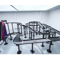Simulateur de course de billes Fubeca en métal pour compétition en ligne, en direct, internationale, extérieure, intérieure, scolaire, sur piste roulante