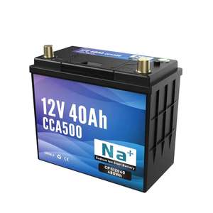 Batterie de voiture légère 12V 40Ah à ions sodium avec BMS intelligent pour système Start-Stop, fabricant OEM - Product Image 2