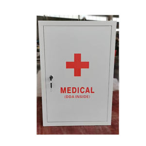 Boîte de rangement pour <span class=keywords><strong>pharmacie</strong></span> d'hôpital, murale, en acier inoxydable, trousse de premiers soins, armoires médicales <span class=keywords><strong>avec</strong></span> serrure à <span class=keywords><strong>clé</strong></span> - Product Image 6