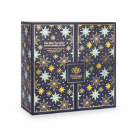 Tiroir de Noël de luxe personnalisé 24 pièces cadeau en papier doré emballage à double porte calendrier de l'avent boîte à tiroir en carton dur