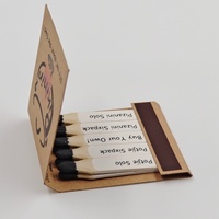 Custom Eco-Friendly Safety Creative Color Paper Book Matchbook Matches for Hotel Bulk Luxury Candle Matches