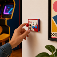 Cache-joystick rétro coloré, décoration murale créative pour la maison et la chambre