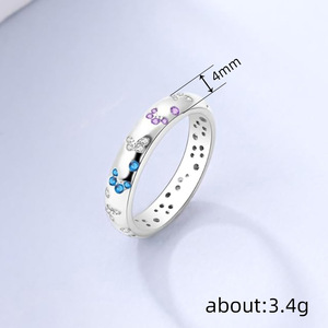 Anello alla Moda Colorato, Design Minimalista ed Elegante, Gioiello da Donna per Uso Quotidiano, Stile Semplice - Product Image 3
