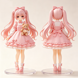 ของสะสมฟิกเกอร์อนิเมะสาว<span class=keywords><strong>ผม</strong></span>สีชมพู ทำจากพีวีซีพรีเมียม จำนวน 10 ตัว สำหรับสะสม ของขวัญ ตกแต่งบ้าน - Product Image 3