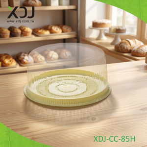 Taiwan <b>Plastic</b> Round Cake Container with clear Lid Disposable PET Round Cake Packaging <b>Box</b> - Product Image 2
